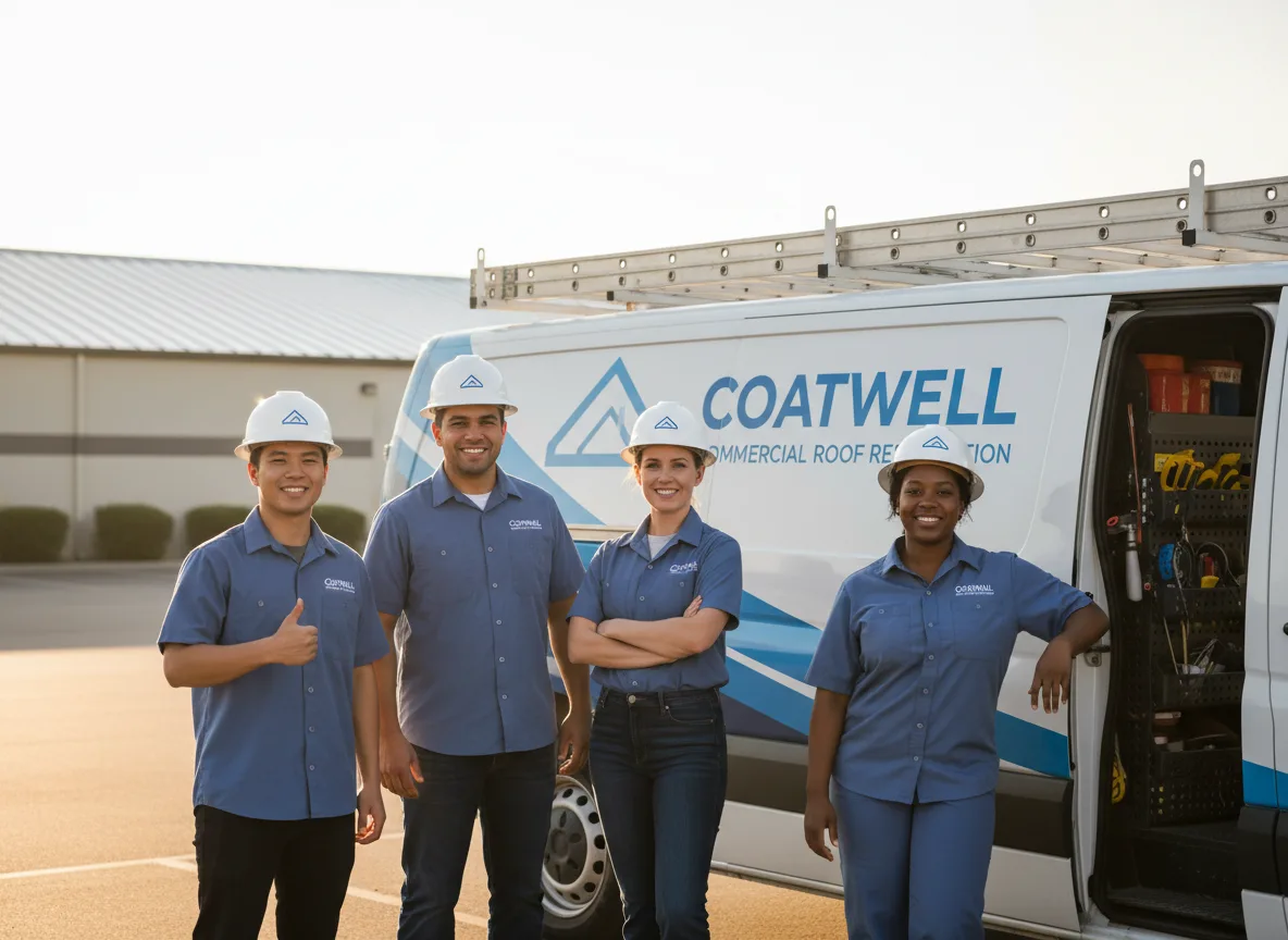 Commercial roof coating company in Mead, OK